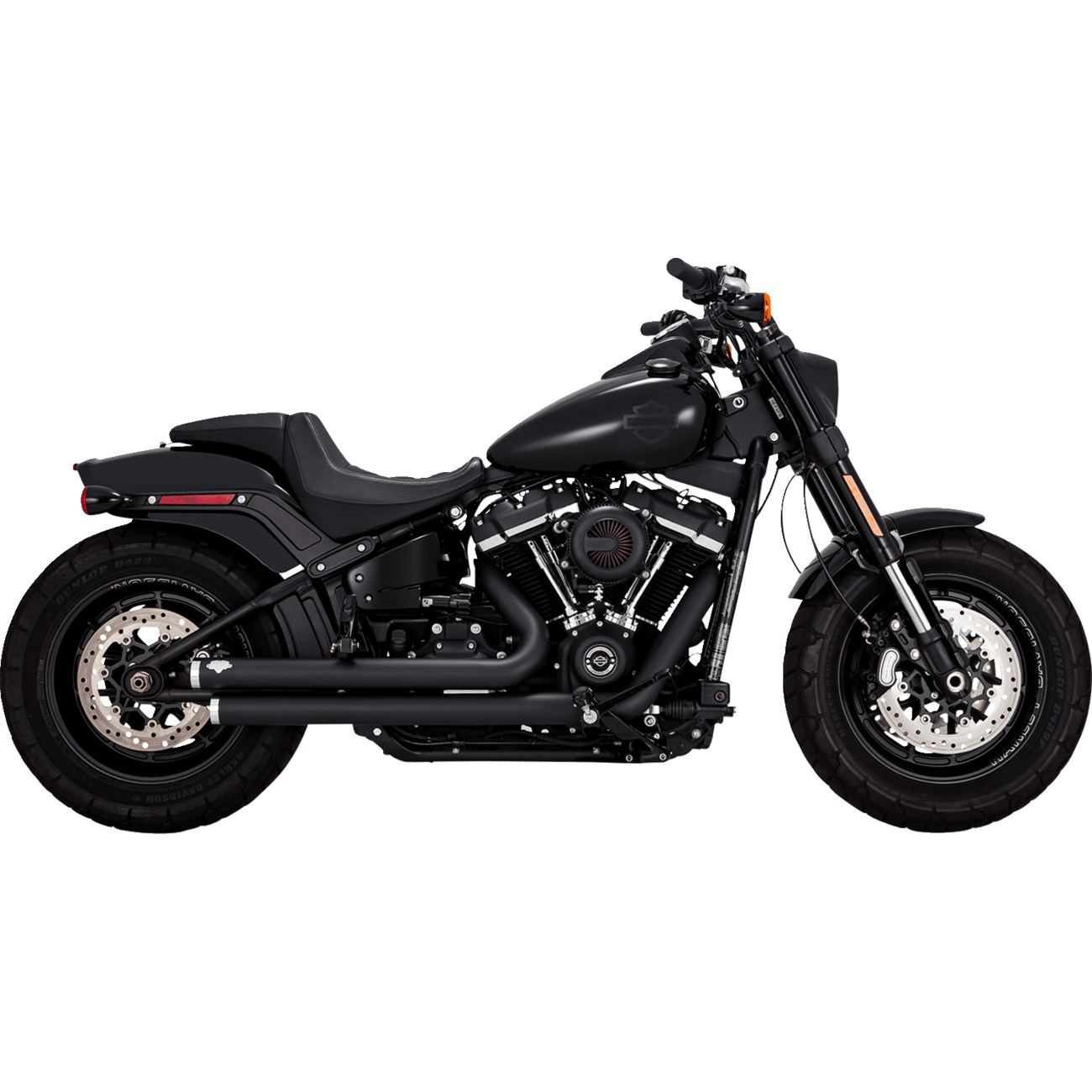 VANCE & HINES Big Shots Staggered Exhaust System Black 47339