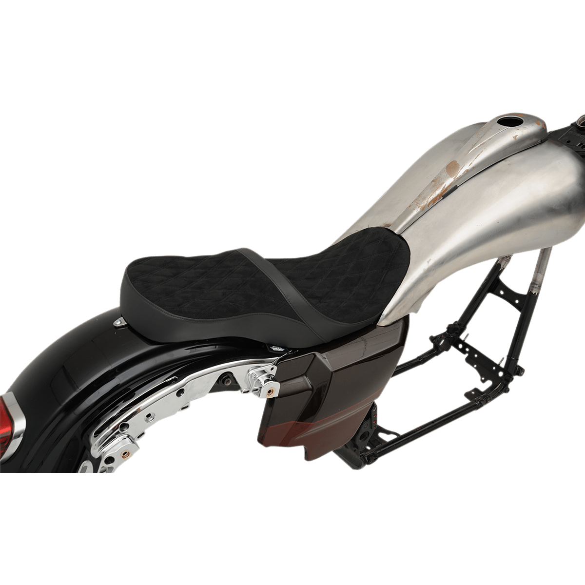 DRAG SPECIALTIES Low Touring Seat Diamond Razorback Tanks FL '10-'23