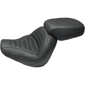 MUSTANG Max Profile Solo Touring Seat without Driver Backrest Black Trapezoid Stitch FXFB/FXFBS 75887