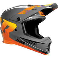 THOR Sector 2 Helmet Carve Charcoal/Orange XS