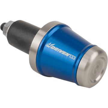 DRIVEN RACING Bar End Weight Stainless Steel/Blue