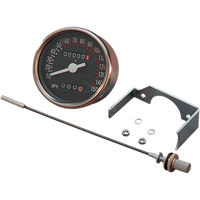 DRAG SPECIALTIES 3-1/8" Dash Mount Speedometer