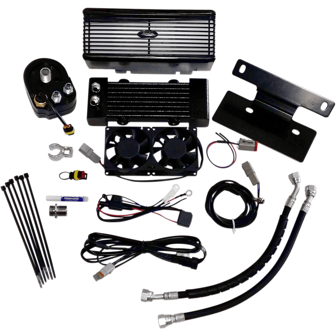 ULTRACOOL Oil Cooler Kit Black Touring RF2G