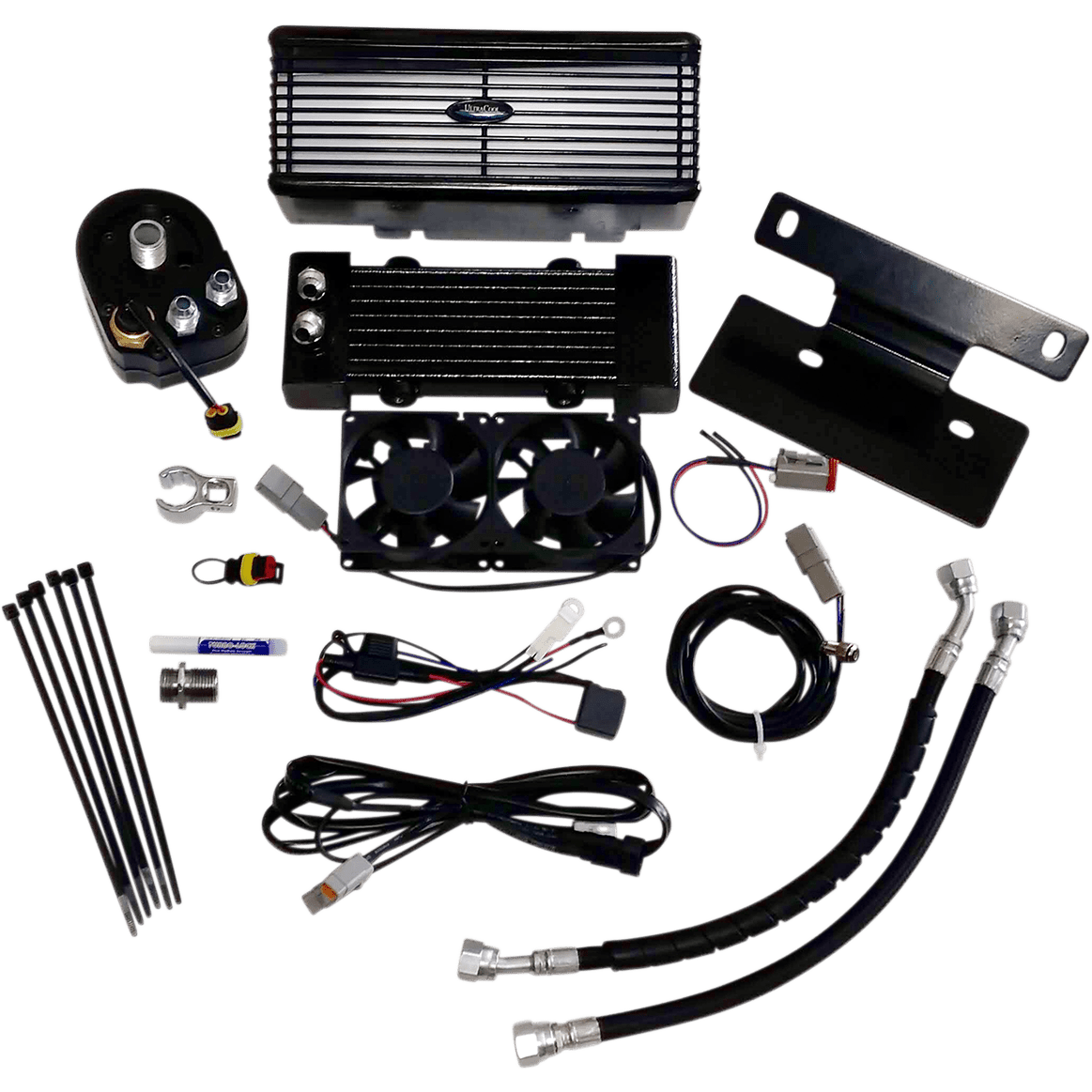 ULTRACOOL Oil Cooler Kit Black Touring RF2G