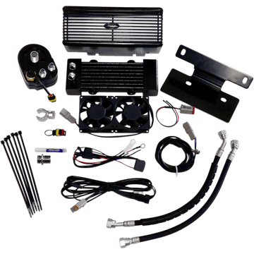 ULTRACOOL Oil Cooler Kit Black Touring RF2G