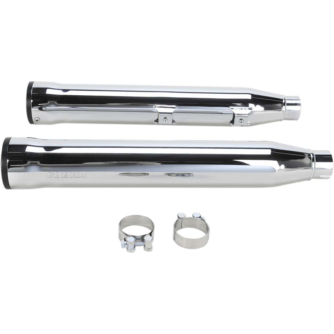 COBRA 3" RPT Mufflers for '07-'17 Softail Chrome 6053