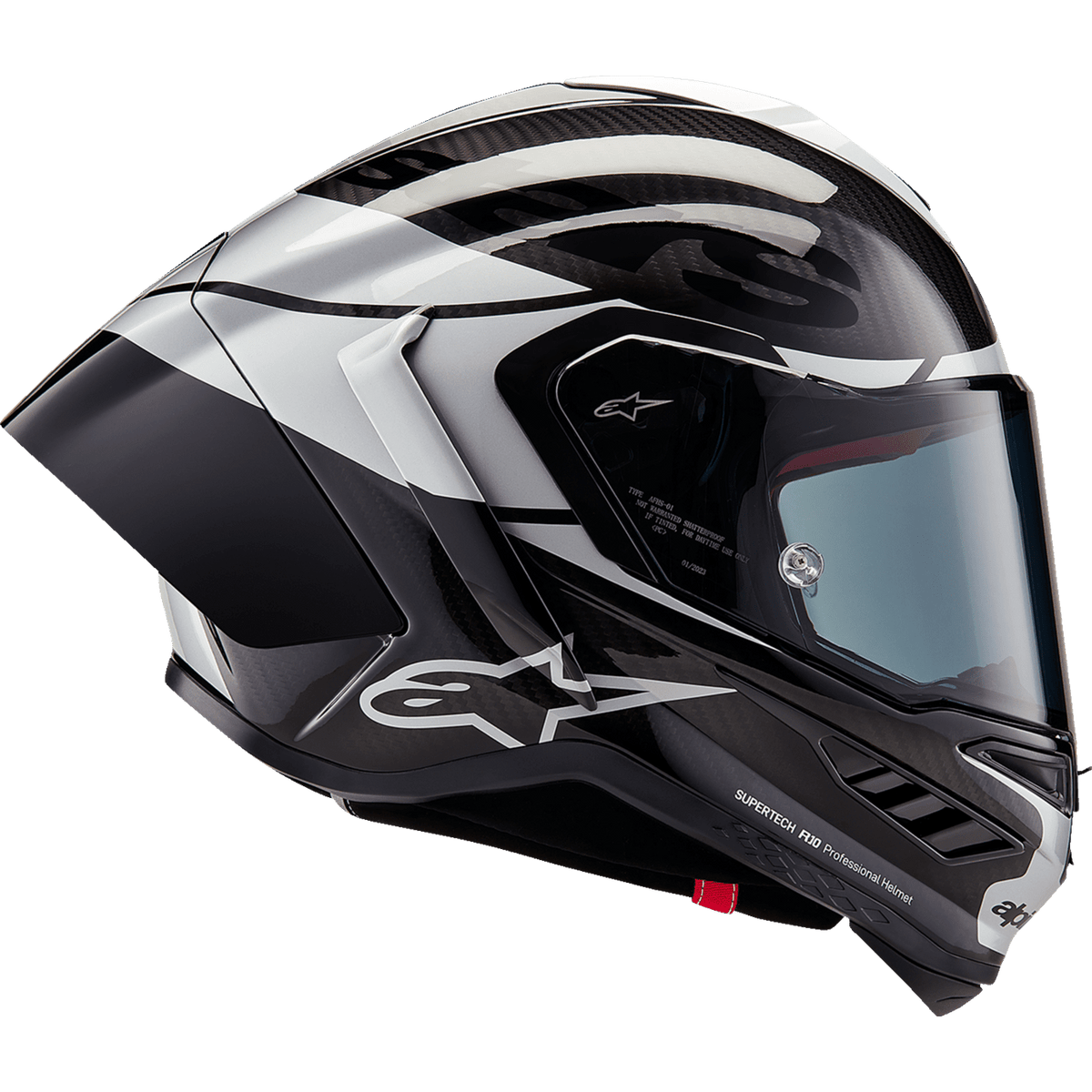 ALPINESTARS Supertech R10 Helmet Element Carbon/Silver/Black 2XL 82003241368XXL