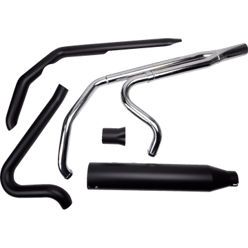 KHROME WERKS 2:1 Outlaw Exhaust System Black 200785