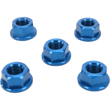 DRIVEN RACING Aluminum Sprocket Nuts Blue M10 x 1.25