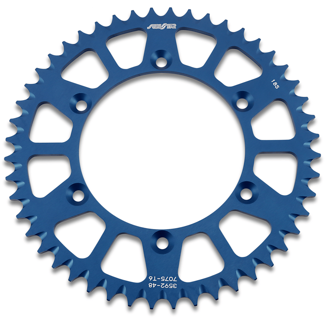 SUNSTAR SPROCKETS Rear Sprocket 48 Tooth Honda/Yamaha Works/Blue 5359248BL