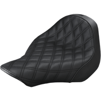 SADDLEMEN Renegade Solo Seat Lattice Stitched Black FXSB '13-'17 81327002LS