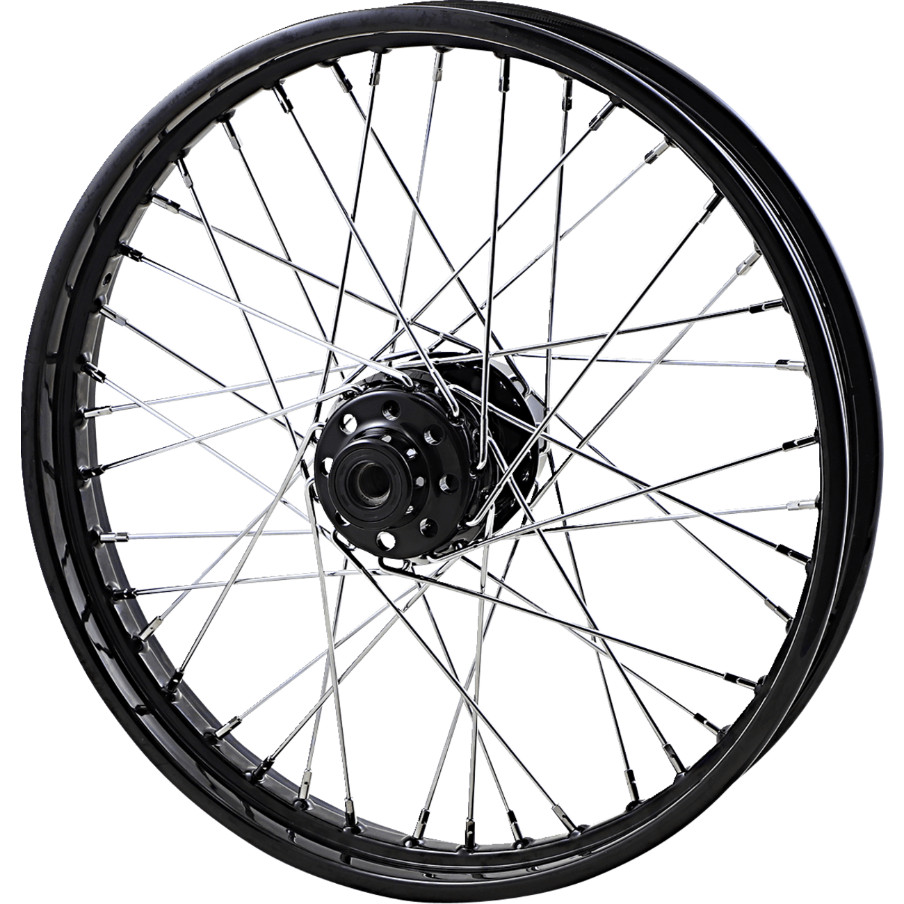 DRAG SPECIALTIES Wheel Laced 40 Spoke Front Black 21x2.15