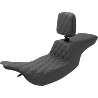 SADDLEMEN Tour Step-Up Seat Rider Backrest Front Lattice Stitch FL '97-'07 89707192BR