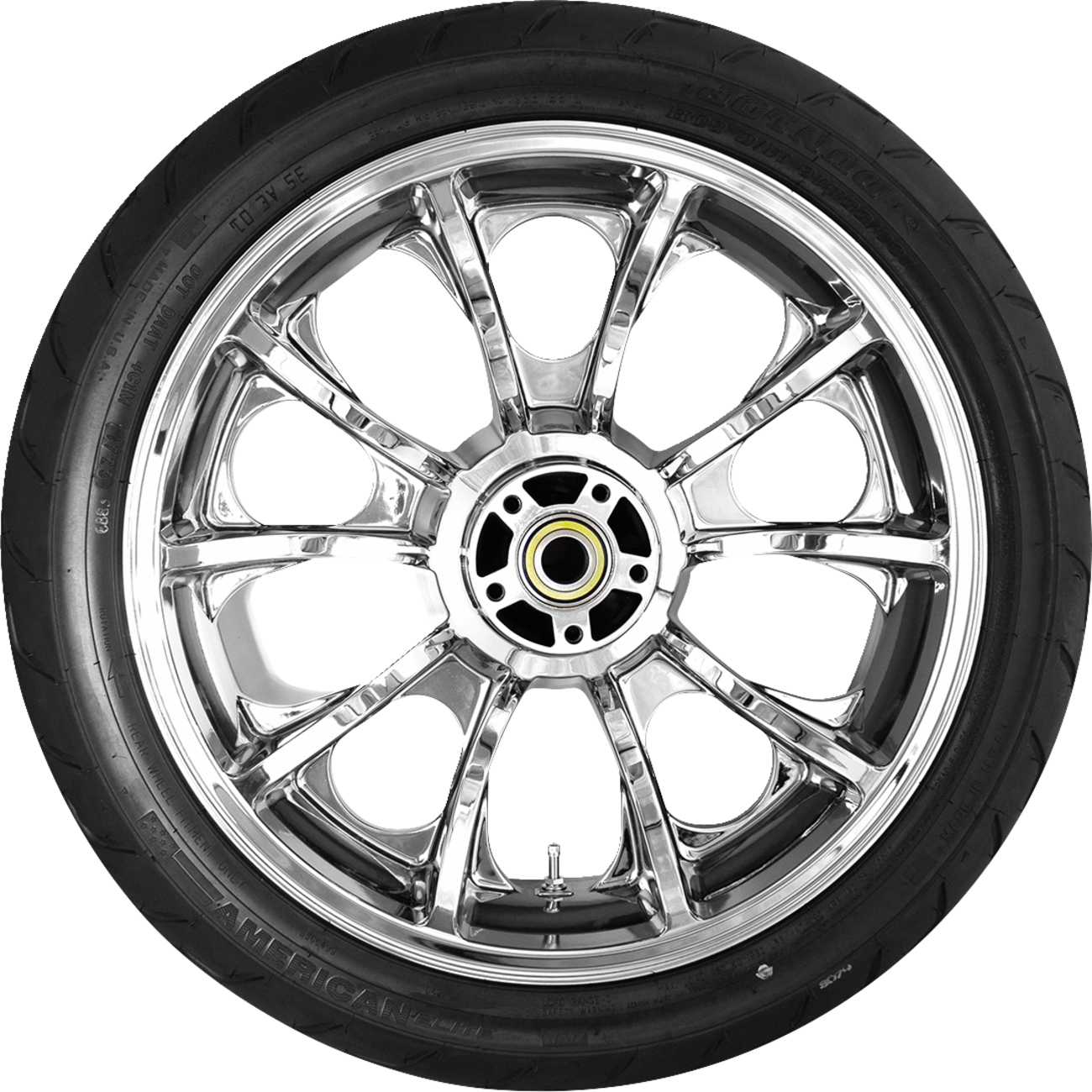 COASTAL MOTO Largo Rear Wheel Chrome (18") | Dunlop Tire (180/55B18)