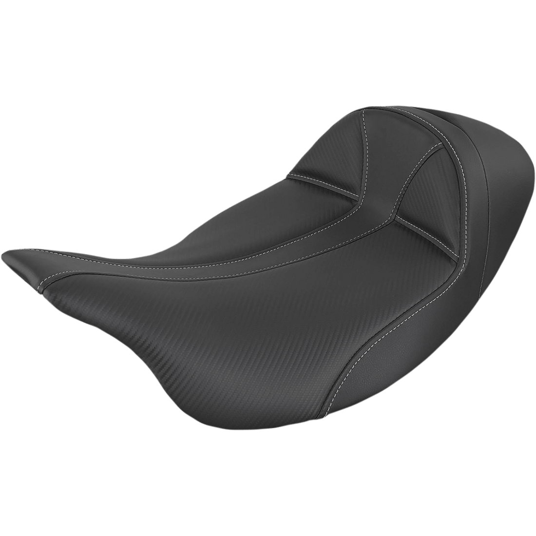 SADDLEMEN Dominator Seat Low Solo Black w/ Gray Stitching FL '08-'23 80807B0042L