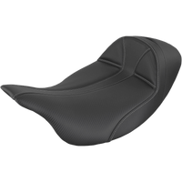 SADDLEMEN Dominator Seat Low Solo Black w/ Gray Stitching FL '08-'23 80807B0042L