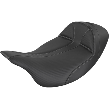 SADDLEMEN Dominator Seat Low Solo Black w/ Gray Stitching FL '08-'23 80807B0042L