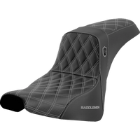 SADDLEMEN Pro Series SDC Performance Seat without Backrest Silver Stitch FXBB/FXST '18-'23 SC81830SIL