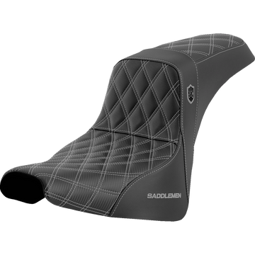 SADDLEMEN Pro Series SDC Performance Seat without Backrest Silver Stitch FXBB/FXST '18-'23 SC81830SIL