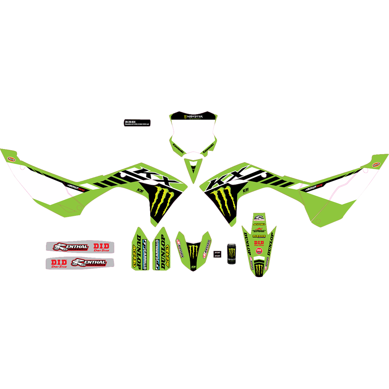 D'COR VISUALS Graphic Kit Monster Energy 2020824