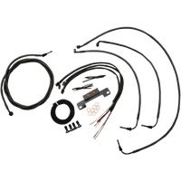 LA CHOPPERS Handlebar Cable/Brake Line Kit Complete Mini Handlebars Midnight LA8055KT208M