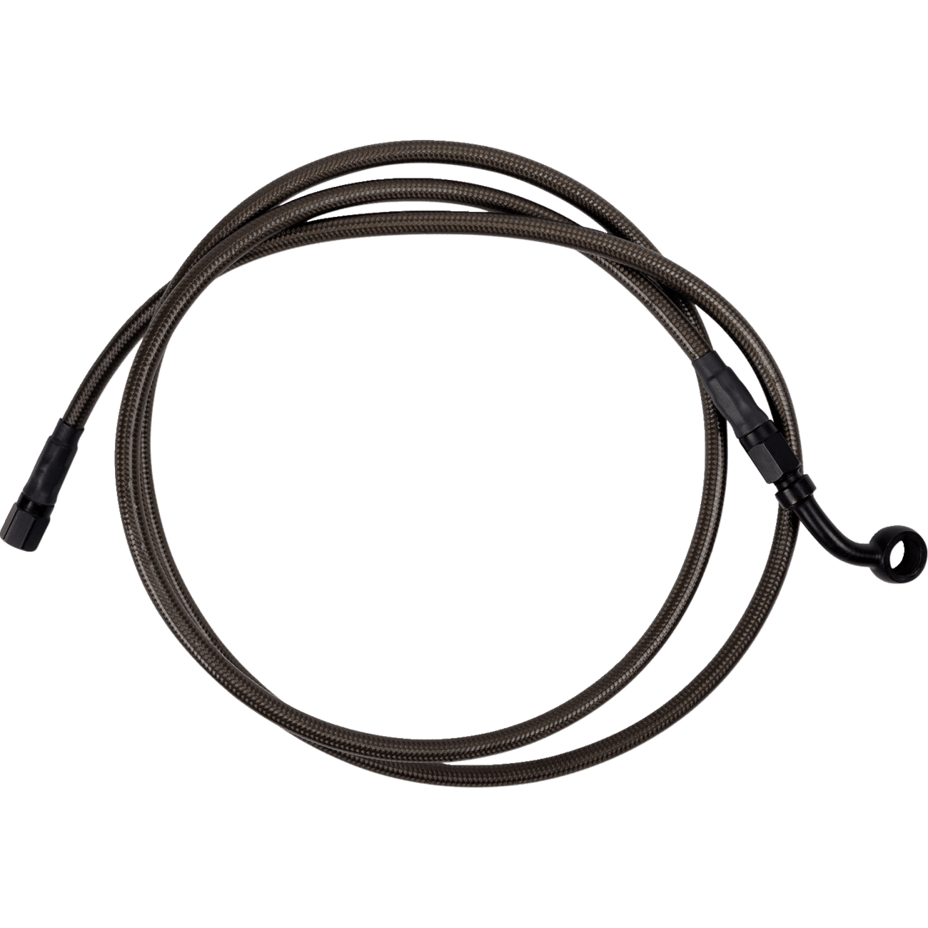 BARNETT Brake Line Upper Carbon Coat w/ Black Fittings +6" 25430511346