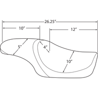 DRAG SPECIALTIES Predator Seat Smooth XL '82-'03