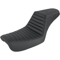 SADDLEMEN Step-Up Seat Front Tuck-n-Roll/Rear Lattice Stitch Black FXD 80404176