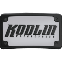 KODLIN USA License Plate Kit Curved Black KUS20100