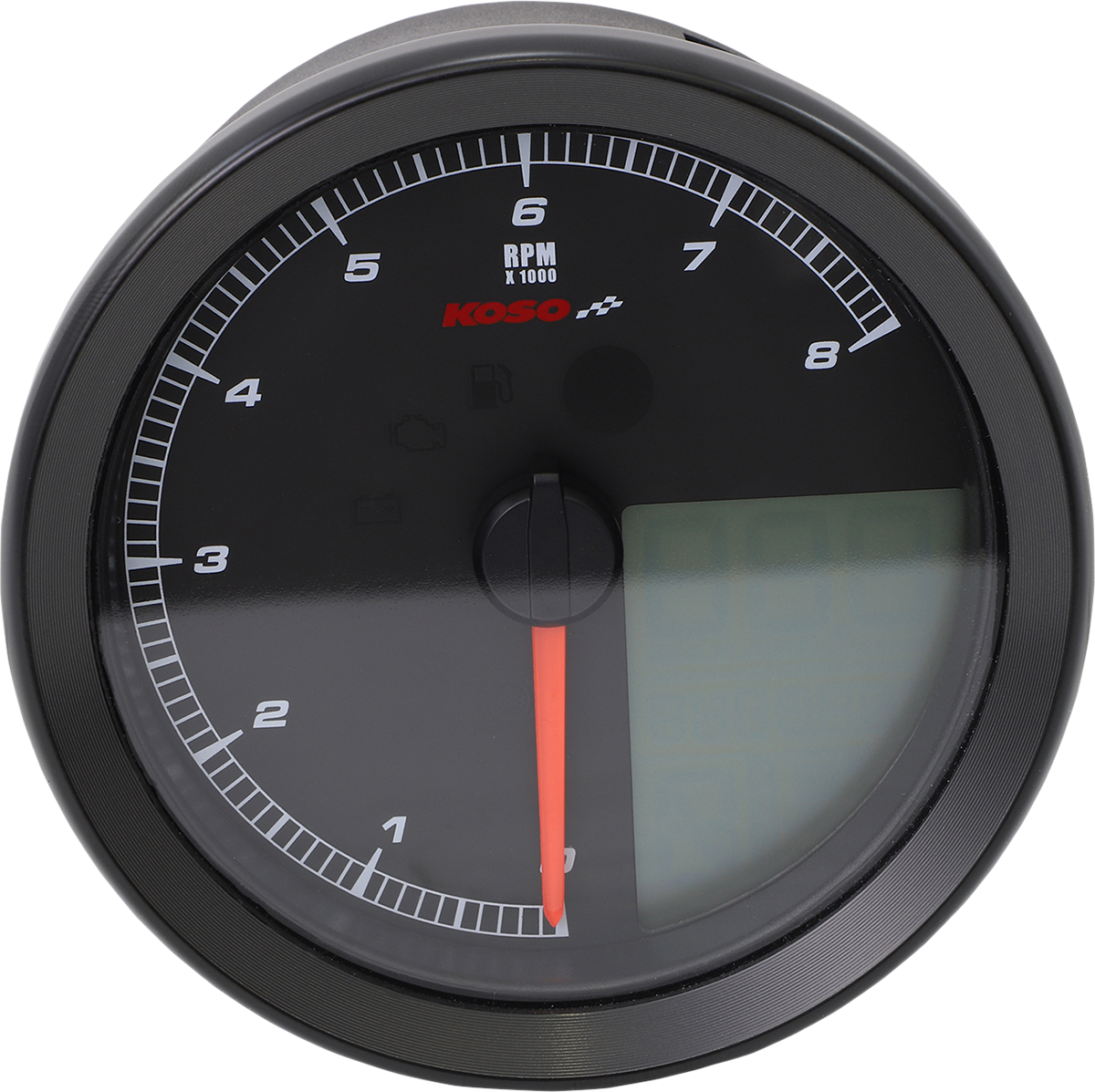 KOSO NORTH AMERICA Multi-Function Speedometer/Tachometer HD-04 Black BA051211