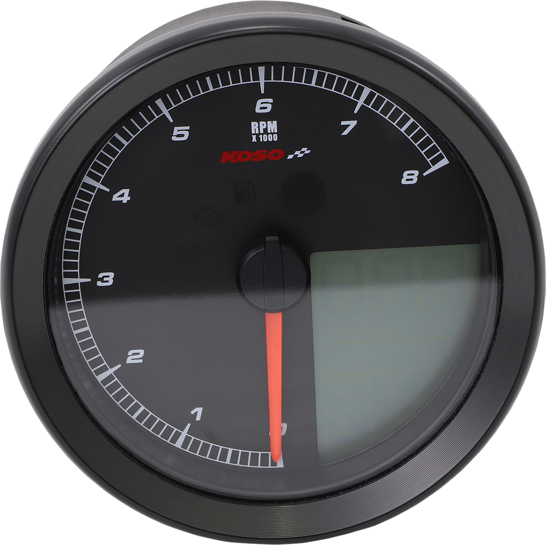 KOSO NORTH AMERICA Multi-Function Speedometer/Tachometer HD-04 Black BA051211