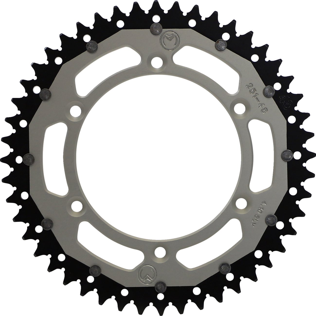 MOOSE RACING Dual Sprocket Silver 48 Tooth