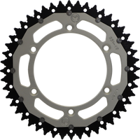 MOOSE RACING Dual Sprocket Silver 48 Tooth