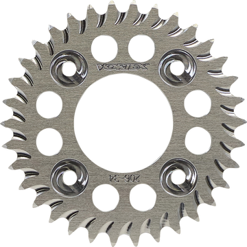 VORTEX Aluminum Sprocket Silver Rear 34 Tooth