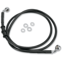 DRAG SPECIALTIES Brake Line Front Black +6" '10-'15 FXDWG