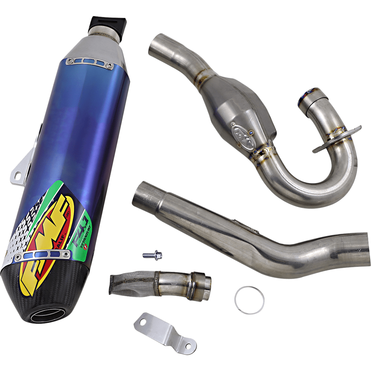 FMF 4.1 RCT Exhaust with MegaBomb Anodized Titanium 042373