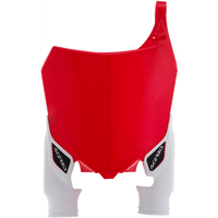 ACERBIS Raptor Number Plate Red/White