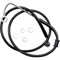 DRAG SPECIALTIES Brake Line +10" Black '15-'17 Softail