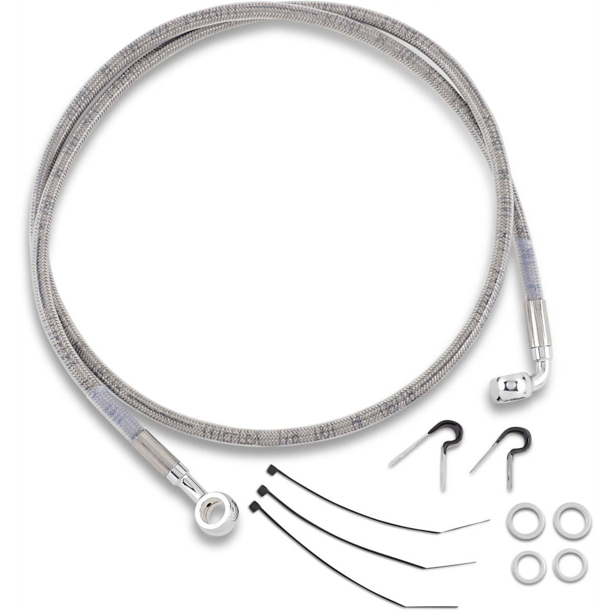 DRAG SPECIALTIES Brake Line Front (Upper) Stainless Steel