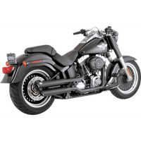 VANCE & HINES 3" Twin Slash Slip-On Mufflers Black 46343