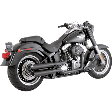 VANCE & HINES 3" Twin Slash Slip-On Mufflers Black 46343