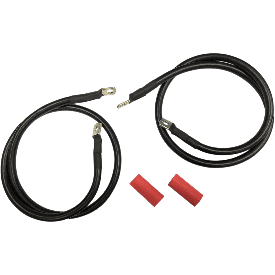 DRAG SPECIALTIES Black Battery Cable Set '89-'92 FL