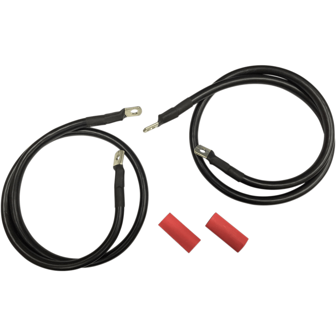 DRAG SPECIALTIES Black Battery Cable Set '89-'92 FL