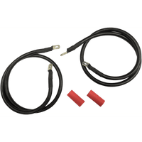 DRAG SPECIALTIES Black Battery Cable Set '89-'92 FL