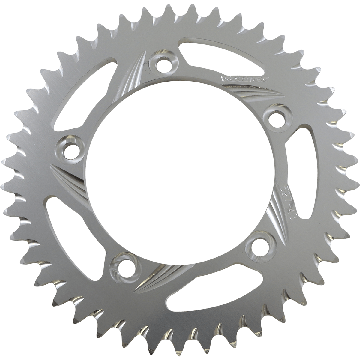 VORTEX Aluminum Sprocket Silver Rear 43 Tooth