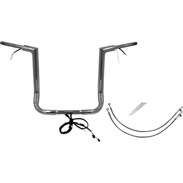 FAT BAGGERS INC. Handlebar Kit Flat Top 16" Chrome 602216