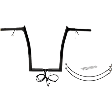 FAT BAGGERS INC. Handlebar Kit Pointed Top 16" Black 901916B