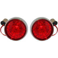 CUSTOM DYNAMICS Bullet Turn Signal 1157 Chrome Red Lens PBBBRR1157CR