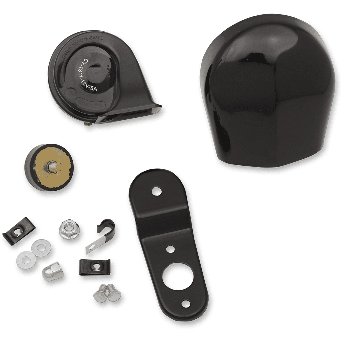 DRAG SPECIALTIES Horn Kit Black