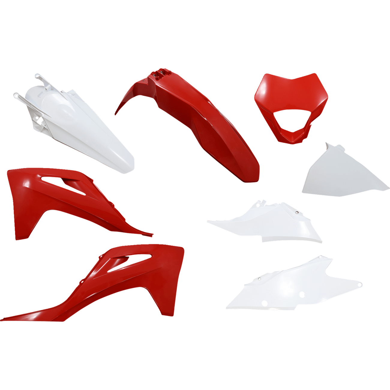 UFO Replacement Body Kit With Headlight Mask OEM Red/White GGKIT703999